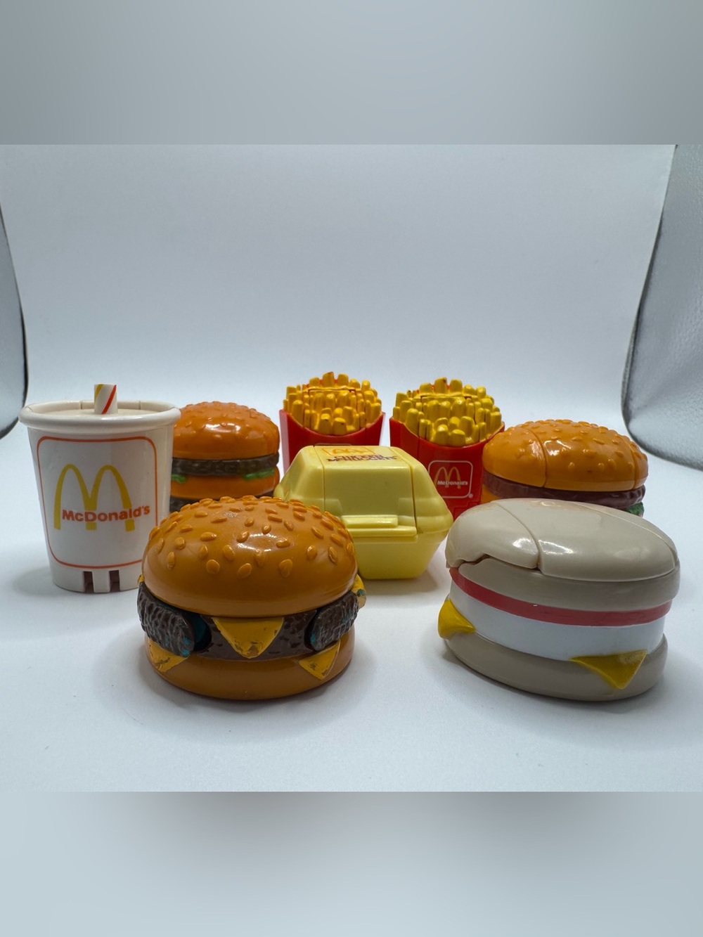 Vintage McDonalds Changeables food transformers lot of 8 Happy Meal Toys